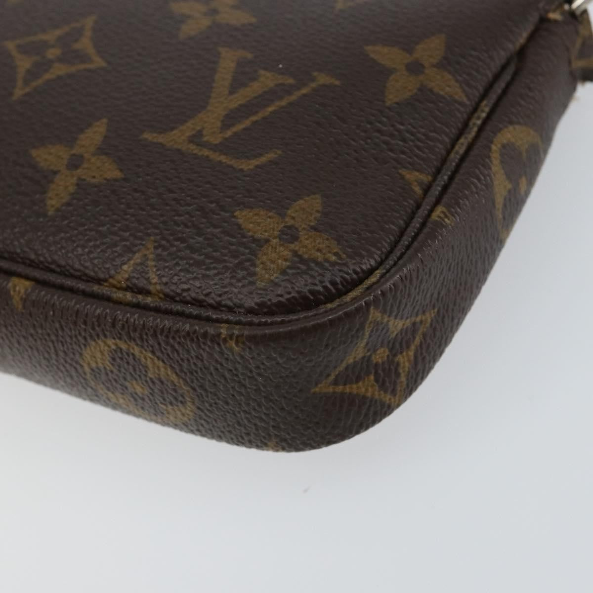 Louis Vuitton Pochette Accessoires Monogram Canvas, BROWN, CANVAS, Clutche & pouche