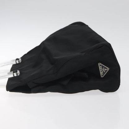 Prada Resin Handle Tote Tessuto, BLACK, NYLON, Tote bag