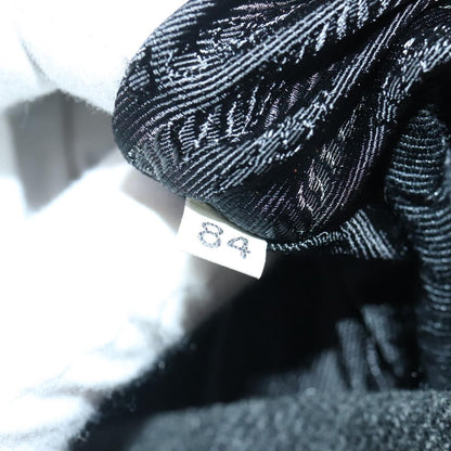 Prada Single Buckle Pocket Backpack Wool, GRAY, WOOL, Backpack