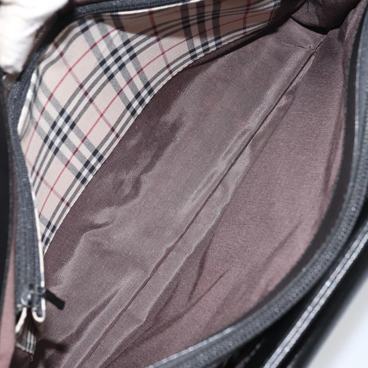 Burberry Vintage tote bag Leather, BLACK, LEATHER, Tote bag