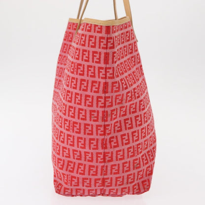 Fendi Roll Tote Zucchino Canvas, RED, CANVAS, Tote bag