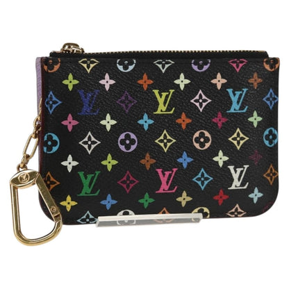 Louis Vuitton Pochette clés NM Monogram Multicolor Canvas, BLACK, CANVAS, Wallets