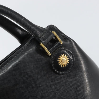 Versace Vintage Handbag Leather, BLACK, LEATHER, Handbag