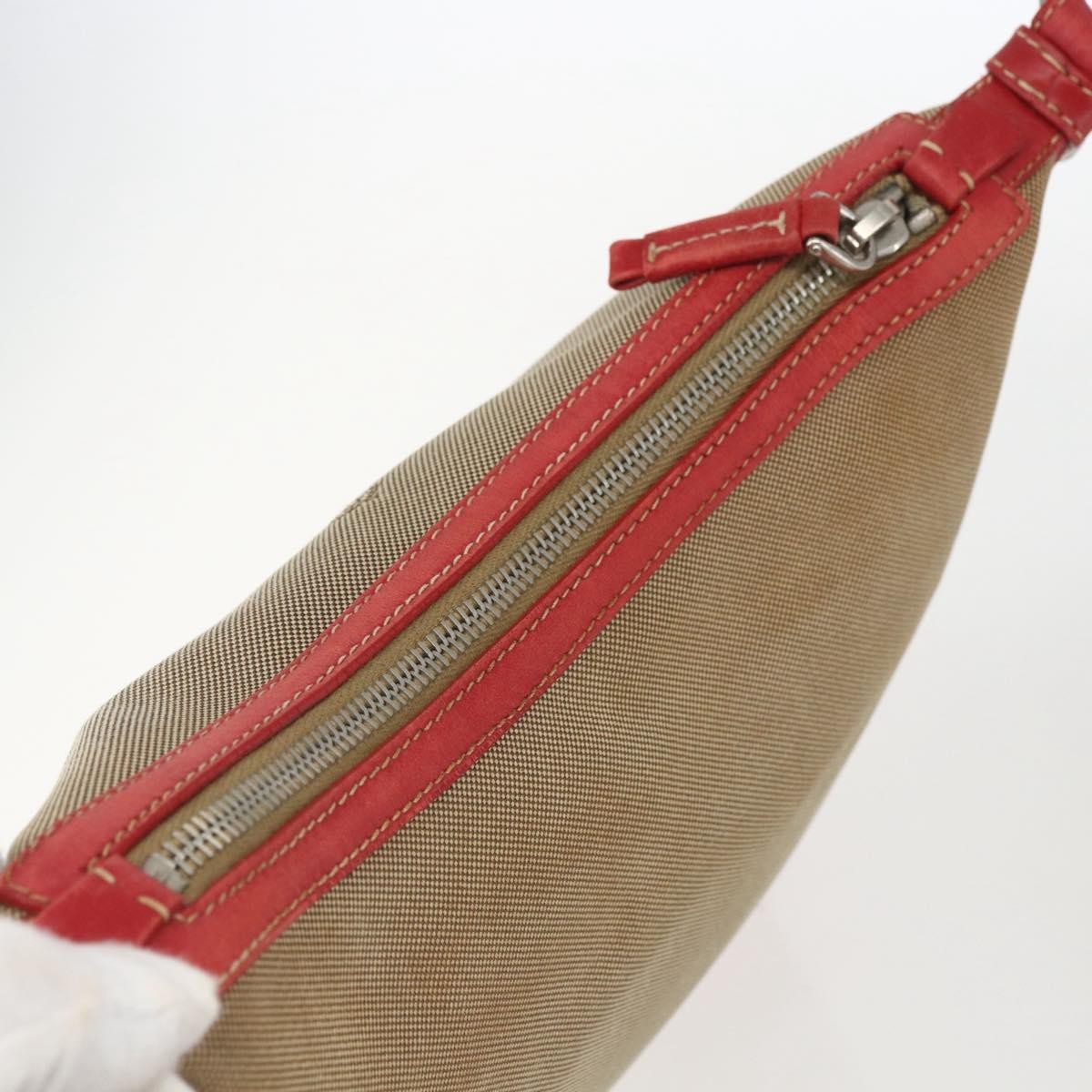 Prada Logo Zip Crossbody Bag Canvas, BEIGE, CANVAS, Shoulder bag