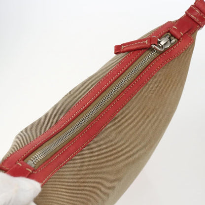 Prada Logo Zip Crossbody Bag Canvas, BEIGE, CANVAS, Shoulder bag