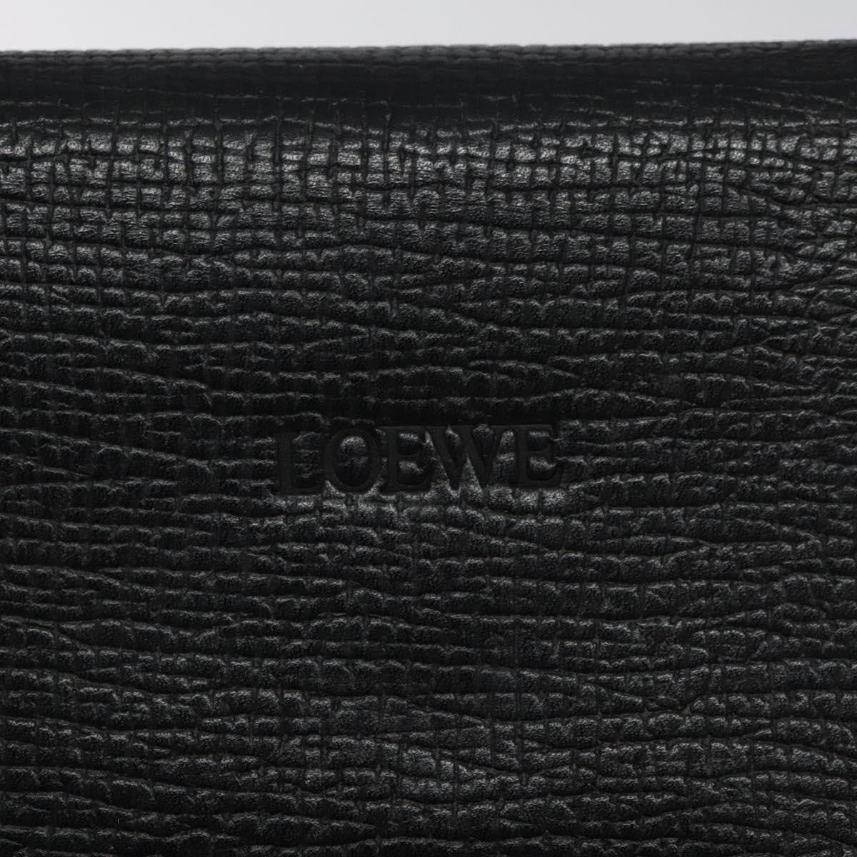 Loewe Barcelona Shoulder Bag Leather, BLACK, LEATHER, Shoulder bag
