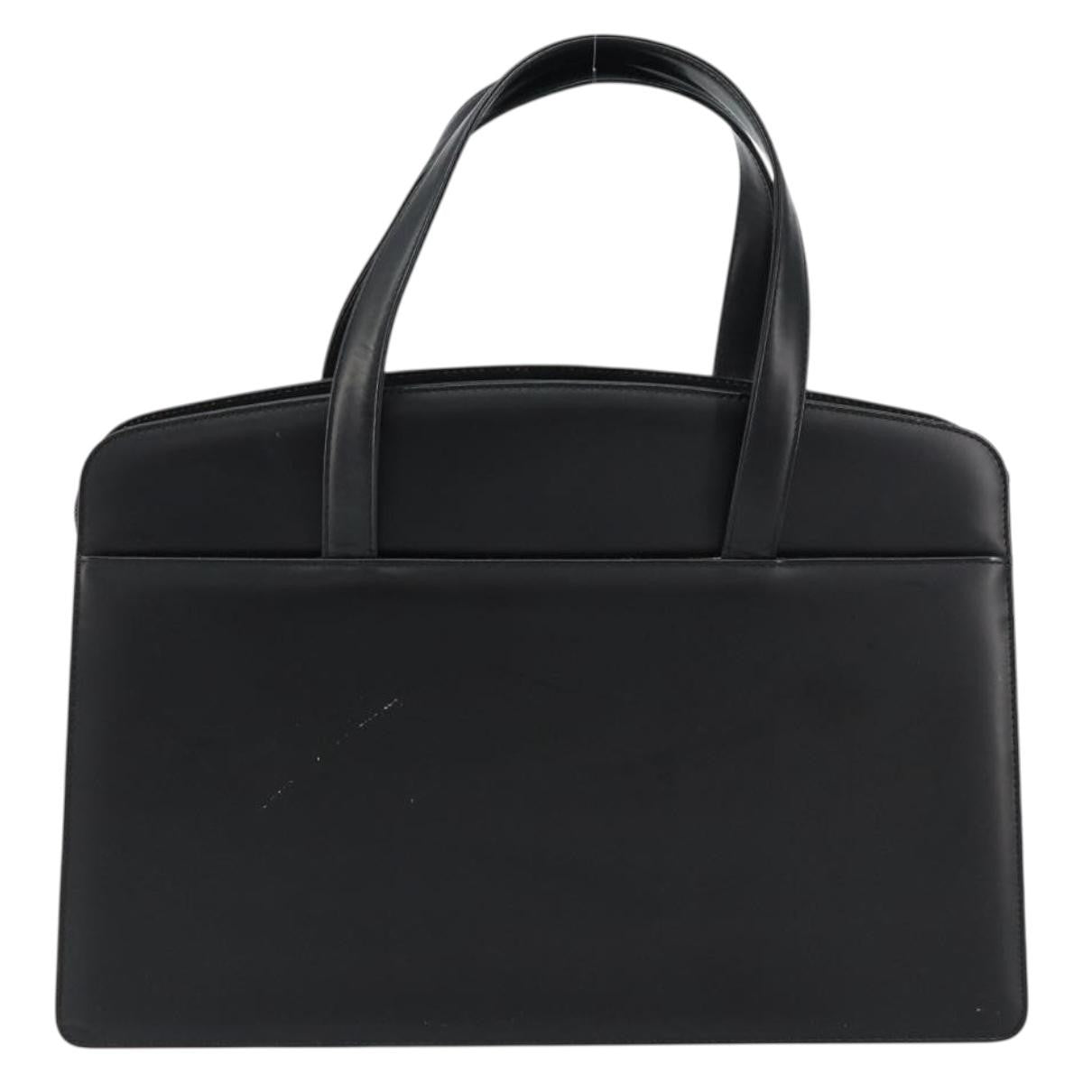 Burberry Vintage Handbag Leather, BLACK, LEATHER, Handbag