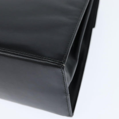 Salvatore Ferragamo Gancini Convertible Top Handle Bag Leather, BLACK, LEATHER, Handbag