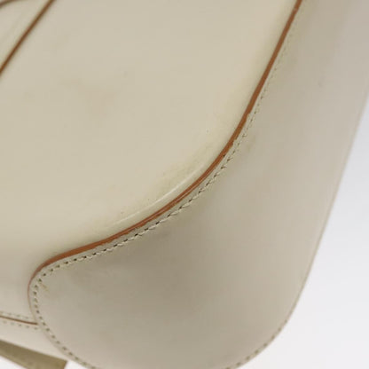 Salvatore Ferragamo Gancini handbag Leather, BEIGE, LEATHER, Handbag