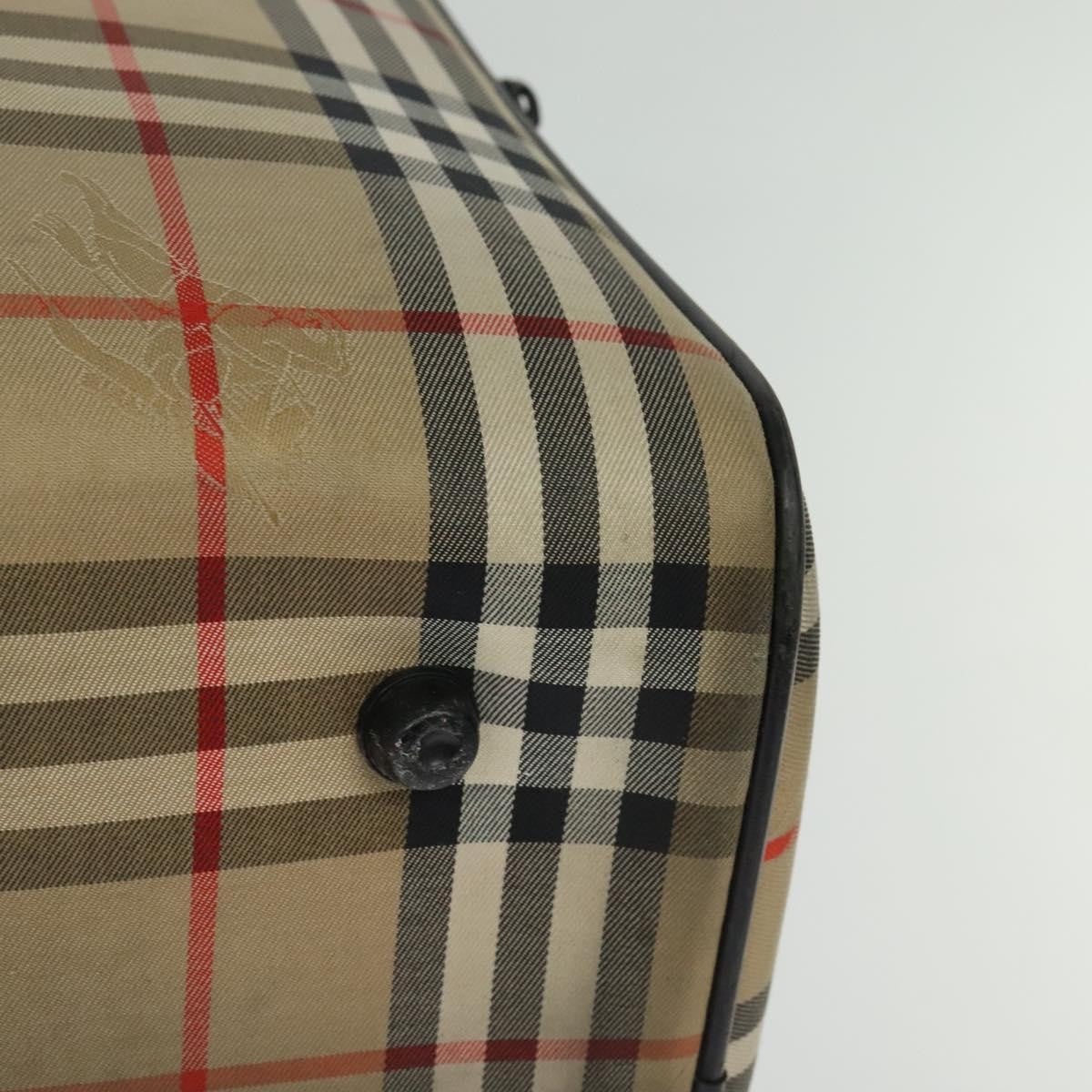 Burberry Nova check boston bag Canvas, BEIGE, CANVAS, Travel bag