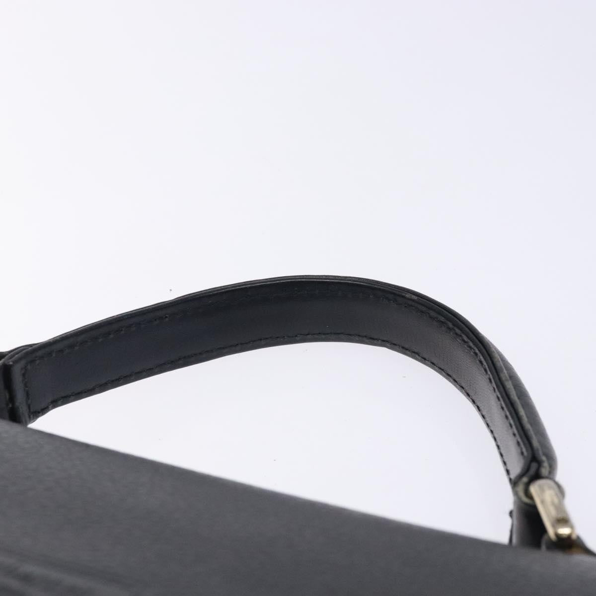 Burberry Vintage Handbag Leather, BLACK, LEATHER, Handbag