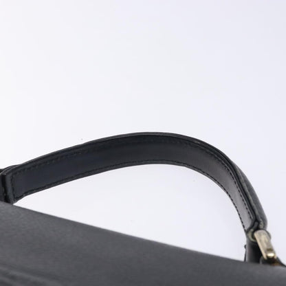 Burberry Vintage Handbag Leather, BLACK, LEATHER, Handbag