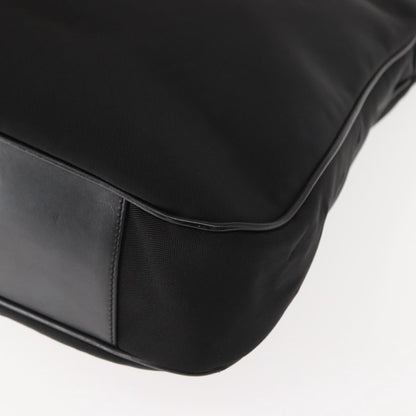 Gucci Vintage Bamboo Handle Open Hobo Nylon, BLACK, NYLON, Tote bag