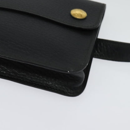 Hermes Pochette Green Waist Bag Leather, BLACK, LEATHER, Clutche & pouche