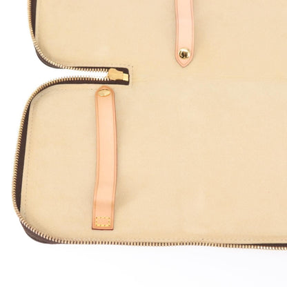 Louis Vuitton 5 Tie Case Monogram Canvas, BROWN, CANVAS, Clutche & pouche