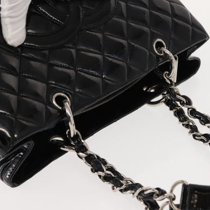 Chanel Grand Shopping Tote Quilted Patent, BLACK, PATENT_LEATHER, Tote bag