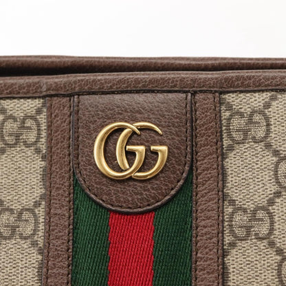 Gucci Ophidia Pouch GG Coated Canvas, BEIGE, CANVAS, Clutche & pouche