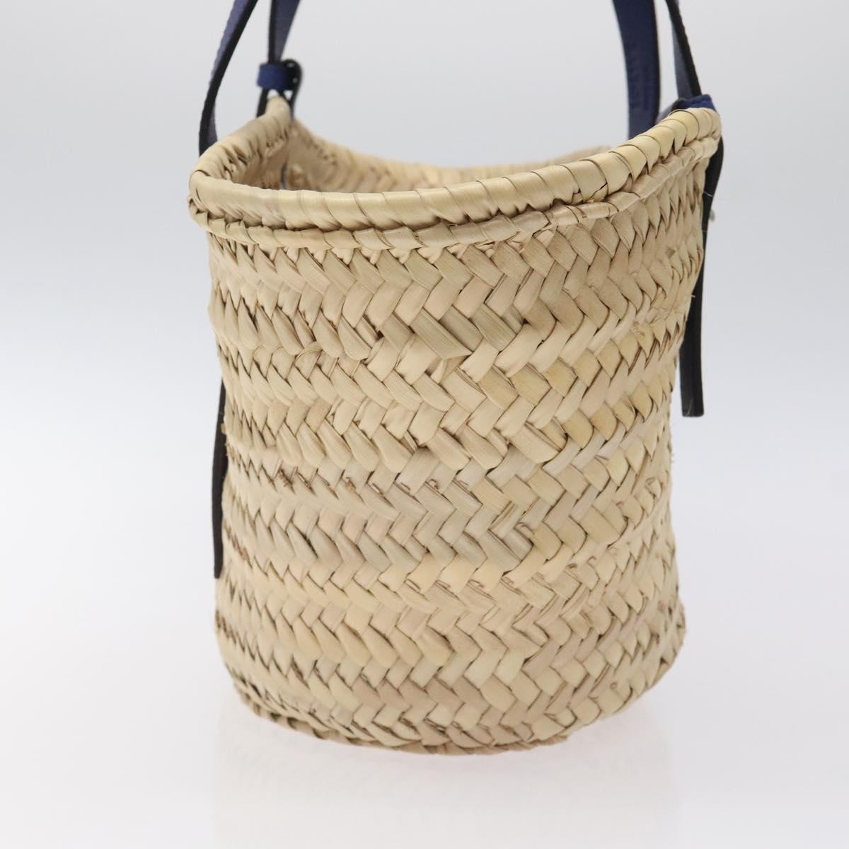 Loewe Basket Tote Raffia, BEIGE, WOOD, Tote bag