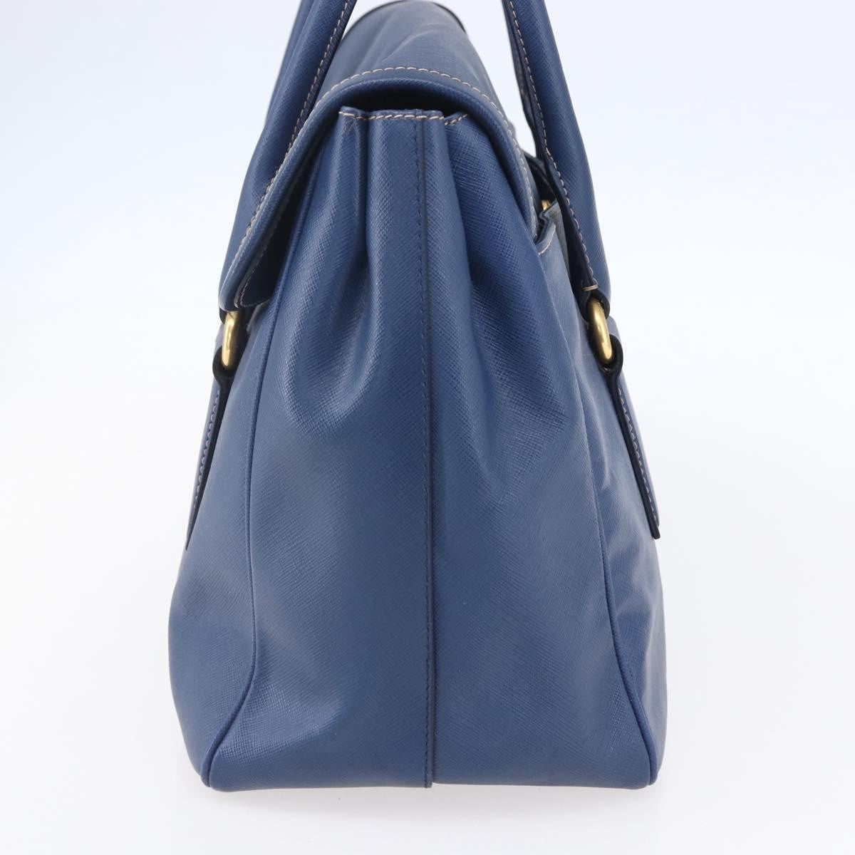 Prada Vintage Handbag Leather, BLUE, LEATHER, Handbag