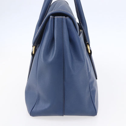 Prada Vintage Handbag Leather, BLUE, LEATHER, Handbag
