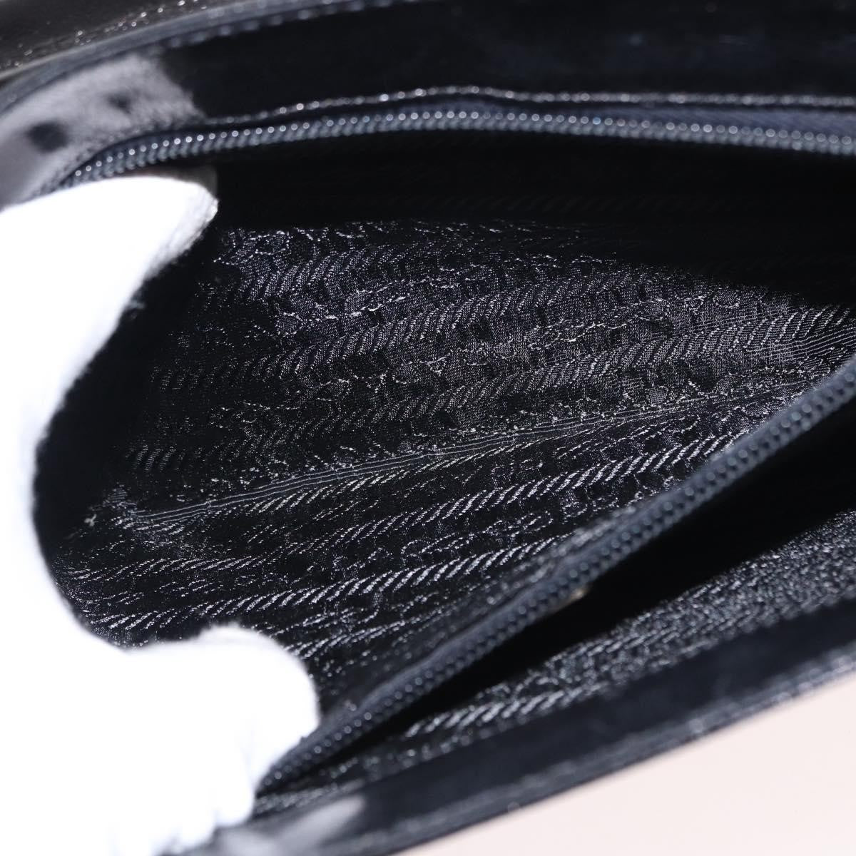 Prada Vintage Handbag Leather, BLACK, LEATHER, Handbag