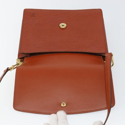 Louis Vuitton Grenelle Shoulder Bag Epi Leather, BROWN, LEATHER, Shoulder bag