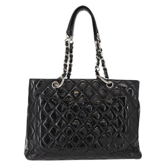 Chanel Grand Shopping Tote Quilted Patent, BLACK, PATENT_LEATHER, Tote bag