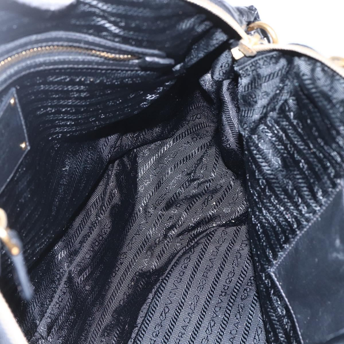 Prada Vintage Handbag Leather, BLACK, LEATHER, Handbag