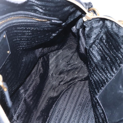Prada Vintage Handbag Leather, BLACK, LEATHER, Handbag