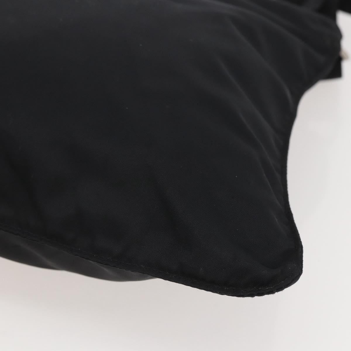 Prada Flat Messenger Bag Tessuto, BLACK, NYLON, Shoulder bag