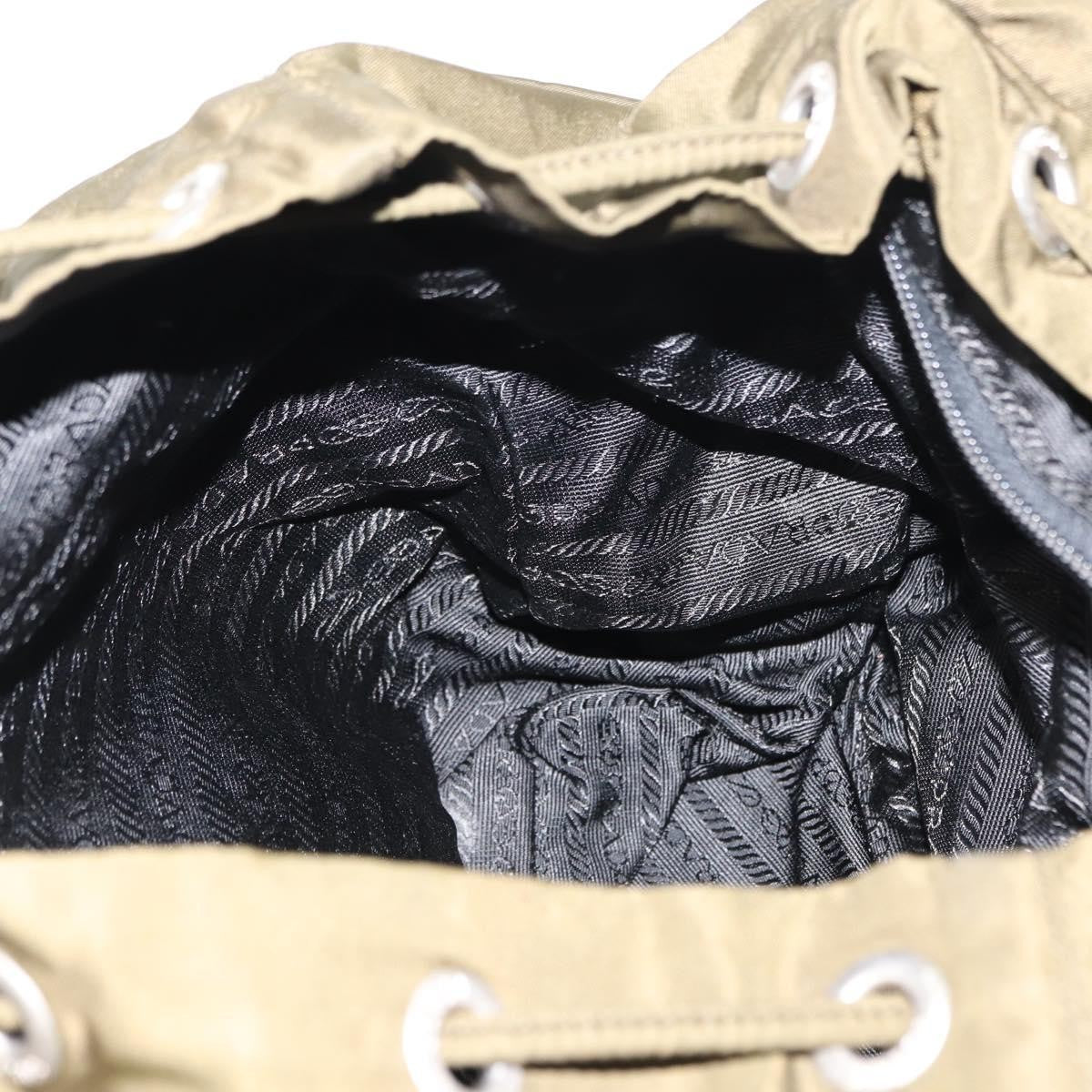 Prada Double Front Pocket Backpack Tessuto, KHAKI, NYLON, Backpack