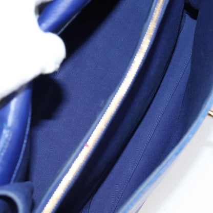 Saint Laurent Muse Two Bag Leather, BLUE, LEATHER, Tote bag