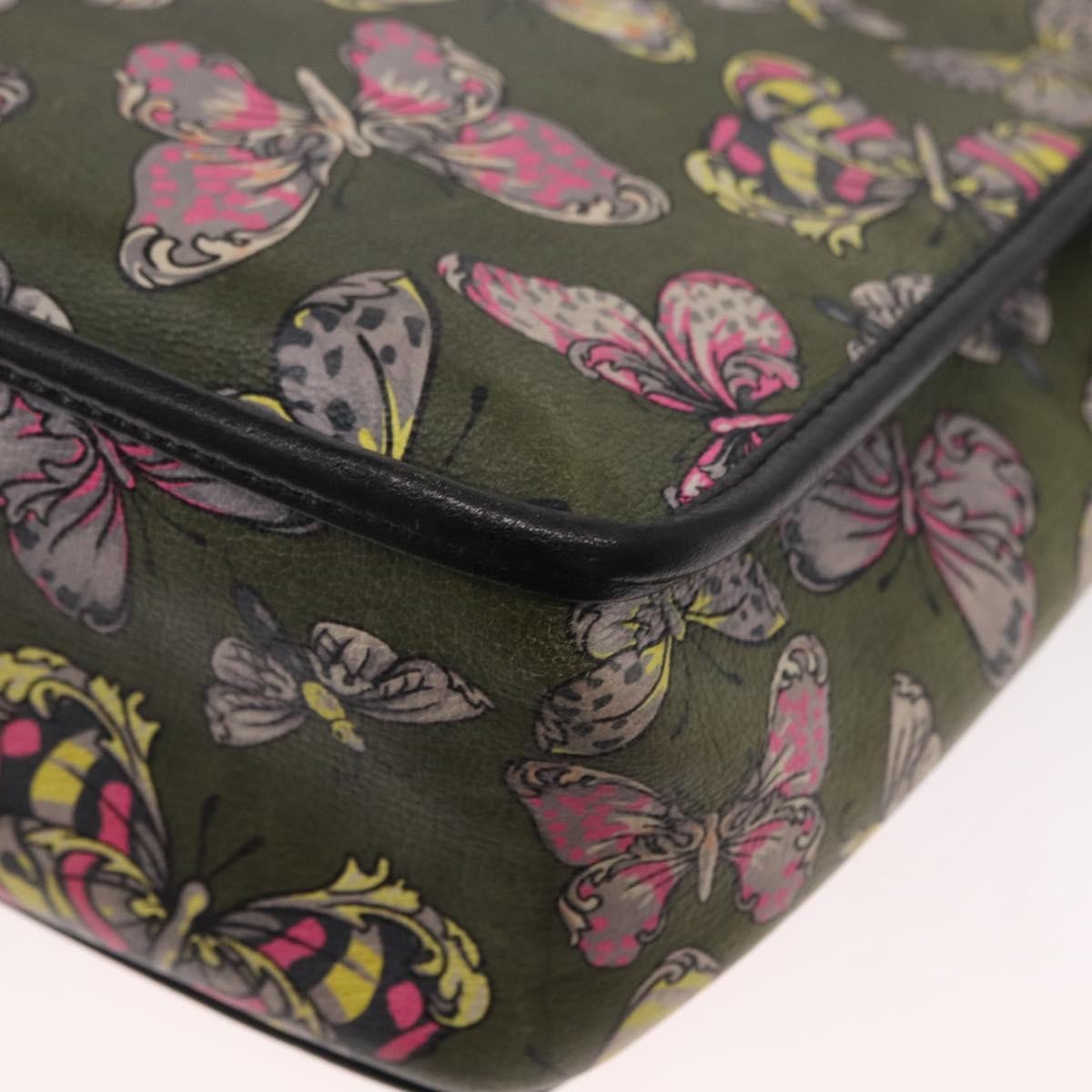 Loewe Anagram Shoulder Bag Leather, GREEN, LEATHER, Shoulder bag