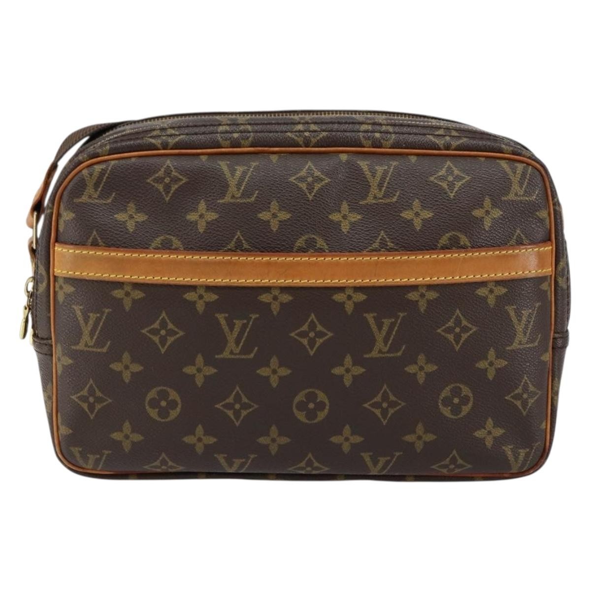 Louis Vuitton Reporter Bag Monogram Canvas, BROWN, CANVAS, Shoulder bag