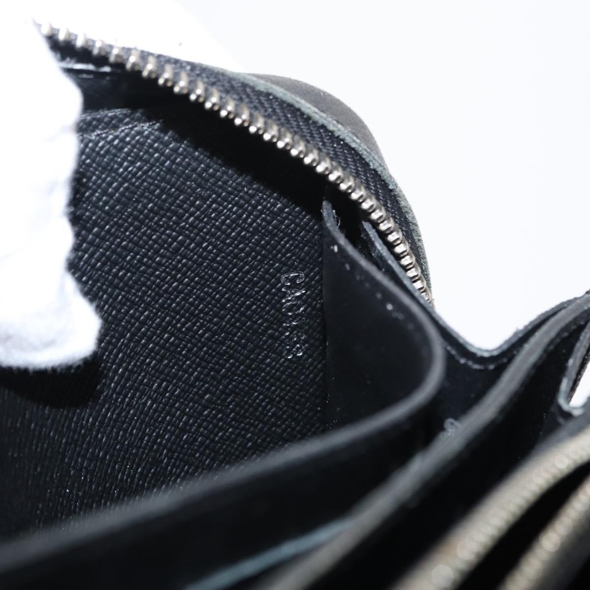 Louis Vuitton Zippy XL Taiga Leather, BLACK, LEATHER, Wallets