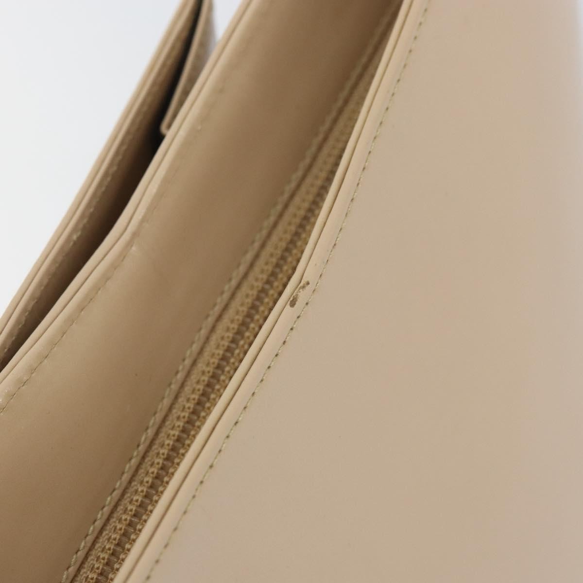 Salvatore Ferragamo Gancini Shoulder Bag Leather, BEIGE, LEATHER, Shoulder bag