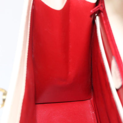 Celine Vintage Logo Top Handle Bag Leather, WHITE, LEATHER, Handbag