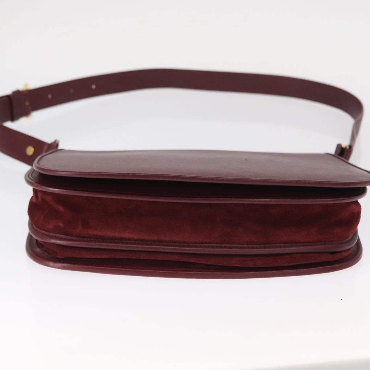 cartier Must de Cartier Shoulder Bag Leather, BURGUNDY, LEATHER, Shoulder bag