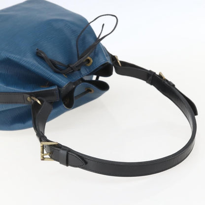 Louis Vuitton Bicolor Petit Noe Handbag Epi Leather, BLUE, LEATHER, Shoulder bag