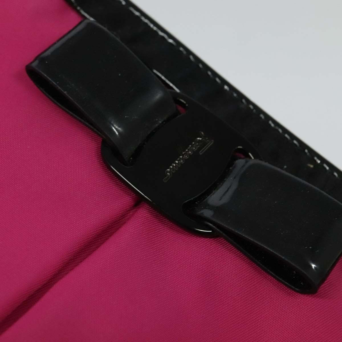 Salvatore Ferragamo Vala Handbag Nylon, PINK, NYLON, Handbag