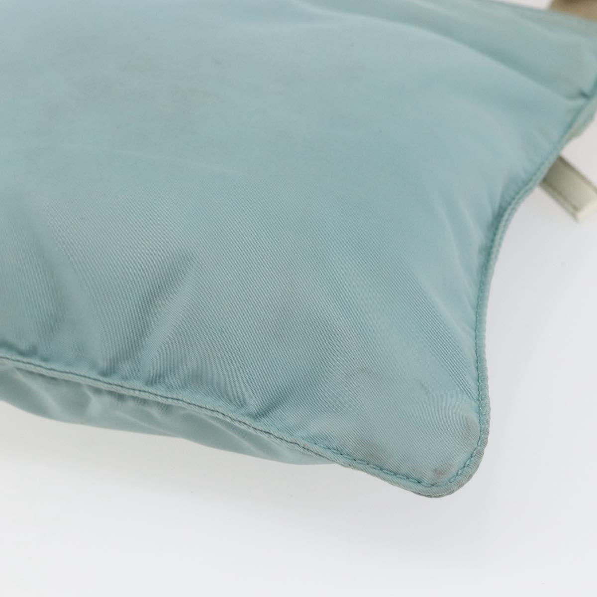 Prada Front Pocket Messenger Bag Tessuto, BLUE, NYLON, Shoulder bag