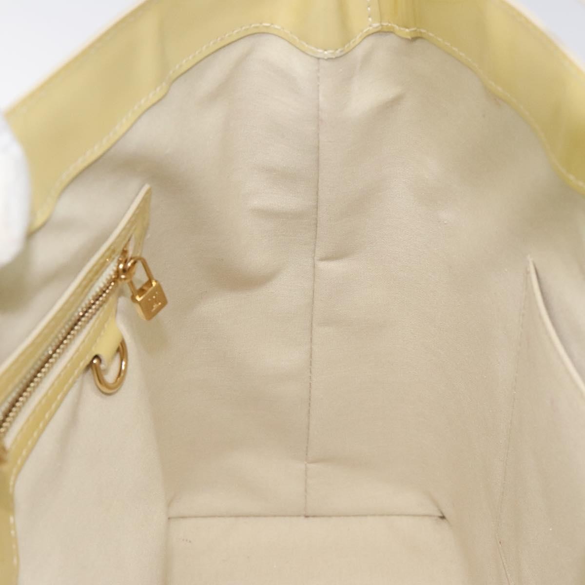 Louis Vuitton Wilshire Handbag Monogram Vernis, YELLOW, PATENT_LEATHER, Handbag