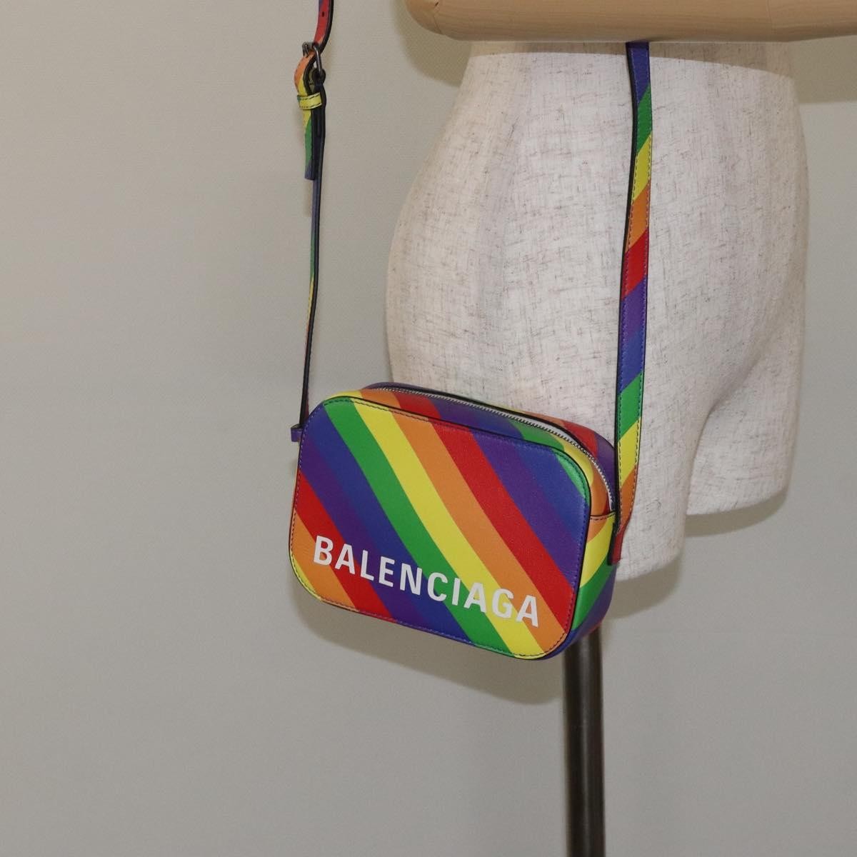 Balenciaga Everyday Camera Bag Printed Leather, MULTICOLOUR, LEATHER, Shoulder bag