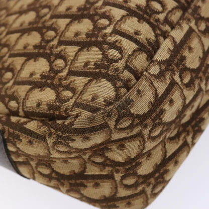 Christian Dior Vintage Trotter Shoulder Bag Canvas, BROWN, CANVAS, Shoulder bag