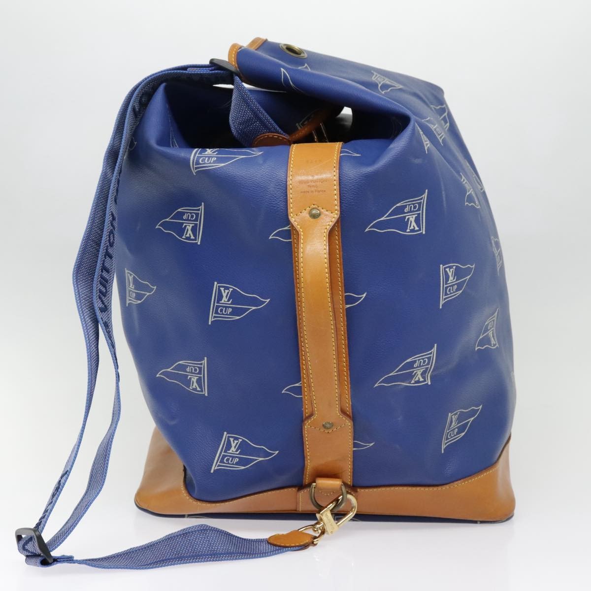 Louis Vuitton Cup Sac Marin Bandouliere Bag Coated Canvas, BLUE, PVC, Shoulder bag