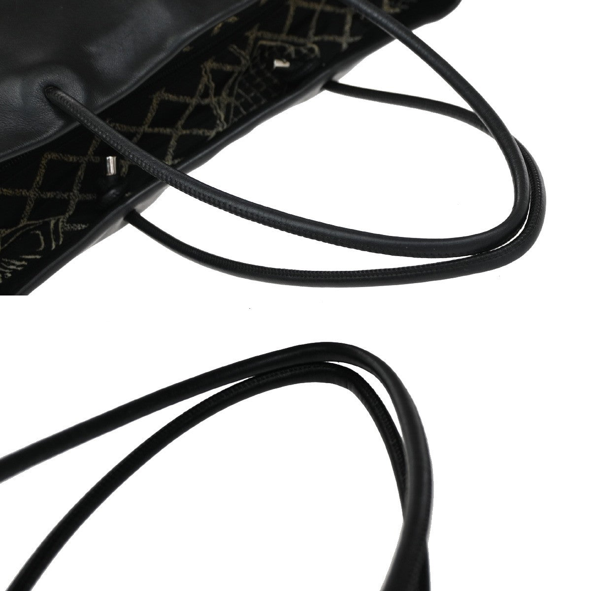 Chanel Essential 31 Rue Cambon Shopping Tote Leather, BLACK, LEATHER, Tote bag