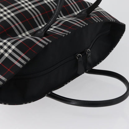 Burberry Nova Check Handbag Nylon, Black, Nylon, Handbag