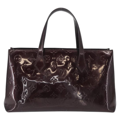 Louis Vuitton Wilshire Handbag Monogram Vernis, BURGUNDY, PATENT_LEATHER, Tote bag