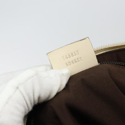 Gucci Zip Messenger GG Canvas with Perforated Leather, BEIGE, CANVAS, Shoulder bag