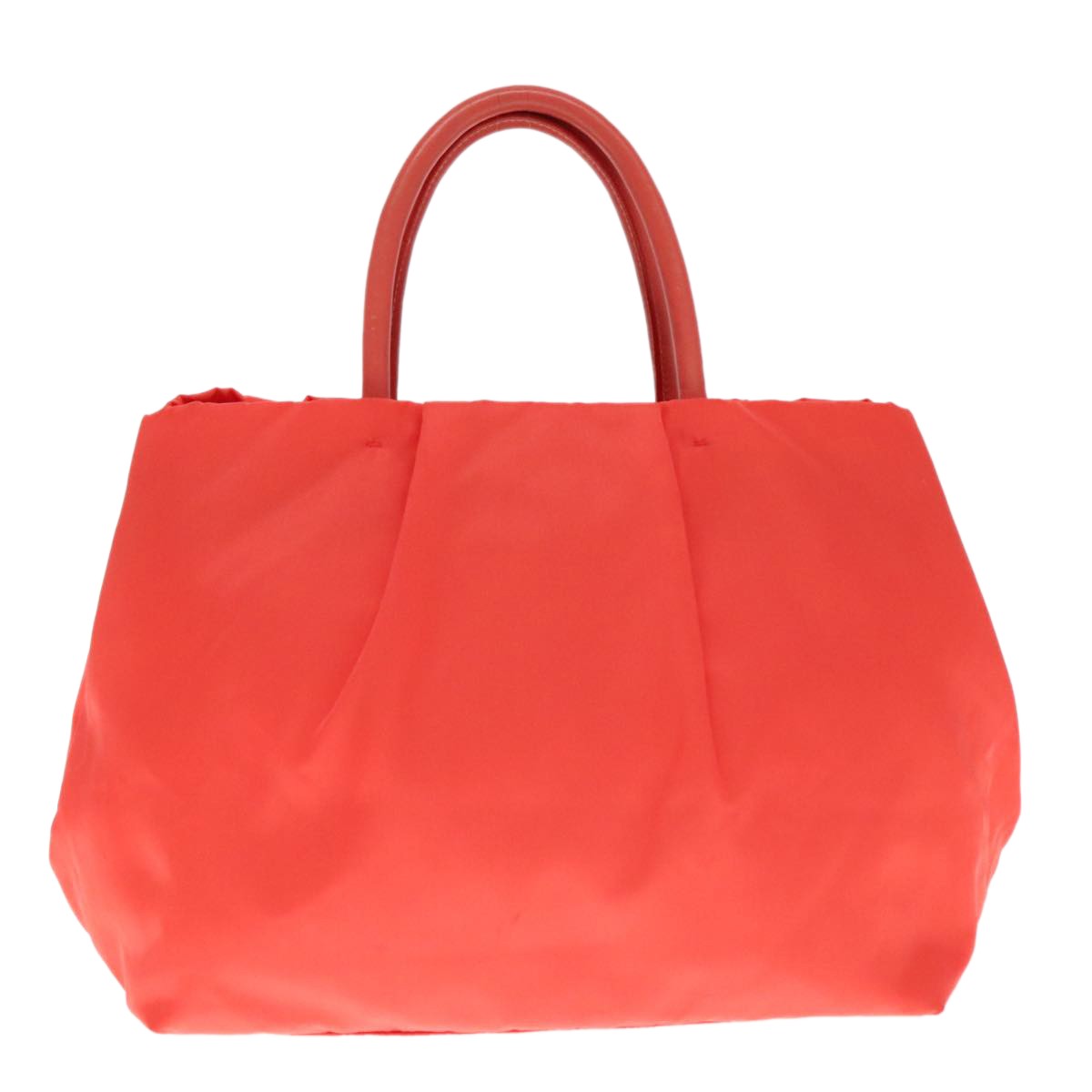 Prada Bow Tote Tessuto, ORANGE, NYLON, Handbag
